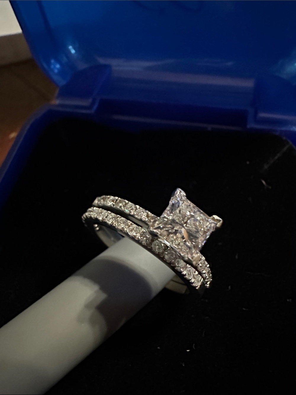 14K White Gold Diamond Engagement Set